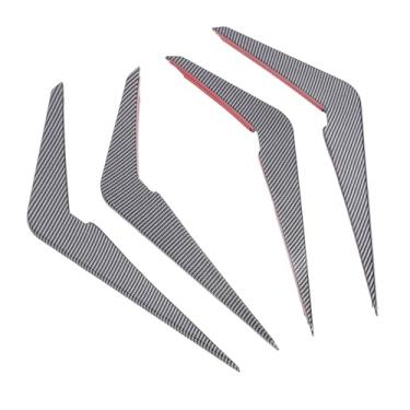 Imagem de Luocute 4Pcs Frente Bumper Side Air Vent Guarnição Capa, Ingestão Canard Nevoeiro Luz Entrada Quadro Canard, Substituição para X5 G05 LCI M Esporte 2023 e Mais Tarde (Estilo de fibra de carbono)