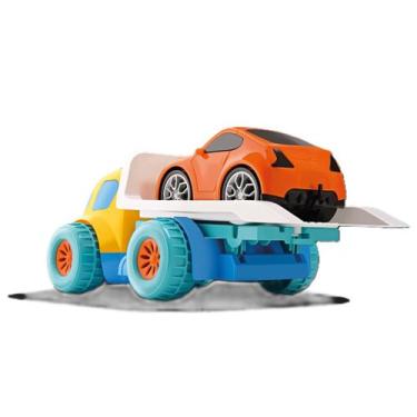 Imagem de Caminhãozinho cegonha, guincho com carrinho Tunder Trucks - Gava Toys