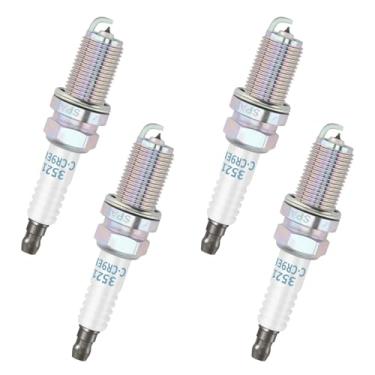 Imagem de Yeoflagtrade Velas de ignição CR9EIX 3521 compatíveis com Polaris Ranger 900 XP RZR 570, para Yamaha FZ6R FX10, para Husqvarna TC250 TXC250, para Kawasaki ZX600 ZR550 Zephyr Substituir para CR7E CR8E