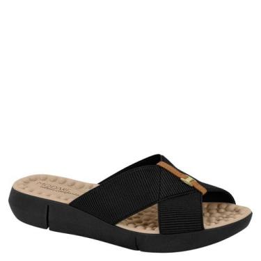 Imagem de Tamanco Chinelo Feminino Ortopédico Conforto Modare 7142.101, Preto, C