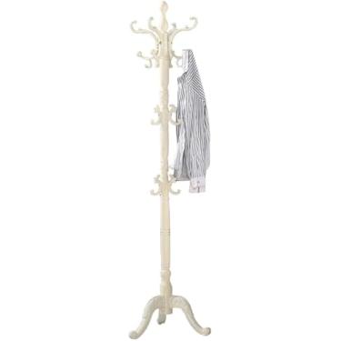 Imagem de Cabide De Cabides Marrons Cabide De Chão Para Casa Cabide De Chapéu Cabide Gravura Vintage à Prova D'Água, White