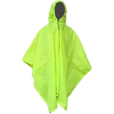 Imagem de Poncho De Chuva 3 Em 1 Guarda-sol Portátil Camping Tarp Ground Mat Capa De Chuva Capa De Chuva Poncho De Chuva à Prova D'água Ao Ar Livre Capa De Mochila Para Piquenique De Caminh, 1