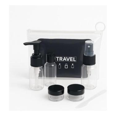 Imagem de Kit Frascos Organizador Necessaire Viagem Higiene Cosméticos - Loilu, 