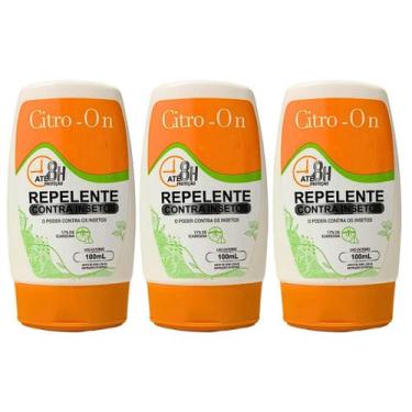 Imagem de 3 Repelente Citro-On Contra insetos até 8 horas de proteção 100ML