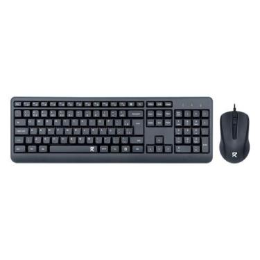 Imagem de Kit Mouse e Teclado Redragon R Office BS-7092 Com Fio Preto