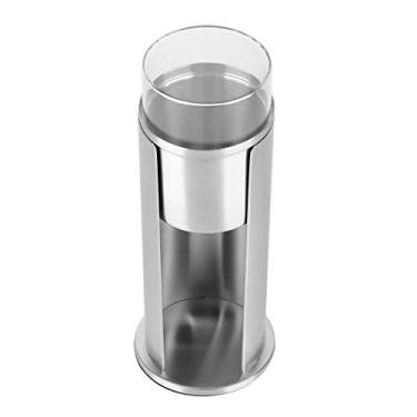 Imagem de lyrlody Porta de Algodão Cosmético Com Acrílico de Aço Inoxidável, Organizador de Maquiagem de Estilo Moderno, Armazenamento para Banheiro, Desktop, Cômoda