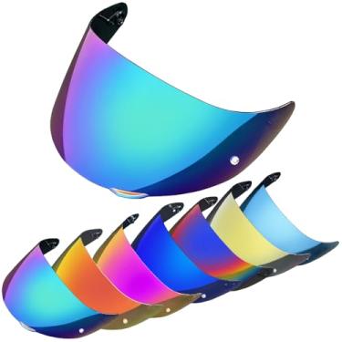 Imagem de KMAN Viseira Para Capacete De Motocicleta Agv K3Svk5 K1 K5S Protetor Solar Lente Capacetes Cascos Acessórios (Arco-Íris)