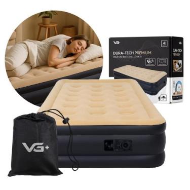 Imagem de Colchão Inflável Solteiro Dura Tech Premium Resistente com Bomba Elétr