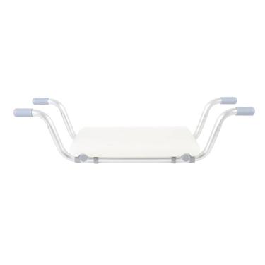 Imagem de Cadeira de banho de banheira suspensa Cadeira de chuveiro resistente Liga de alumínio anti -deslizamento ângulo ajustável Economizando o banco de banheira portátil para banheiro