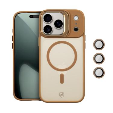 Imagem de Capa case capinha para iPhone 17 Pro Max - MagSafe Titanium Desert - Gshield