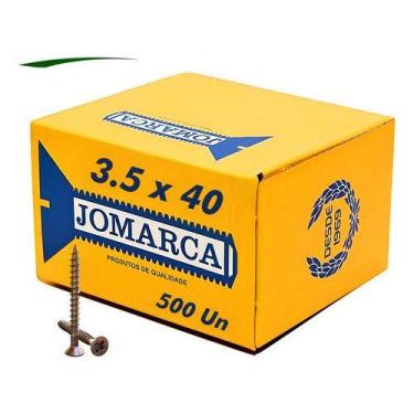 Imagem de Parafuso Philips Chipboard Cabeça Chata 3,5 x 40mm  Caixa com 500 Peça