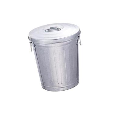 Imagem de Ioensy Lixeira de metal para área externa, composteira para jardim, design vintage, versátil e resistente, com duas alças, 23l