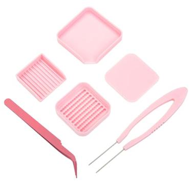 Imagem de Homakover Kit de bandeja de colheita de contas fusíveis de 2,6 mm – Conjunto de ferramentas de artesanato de contas com bandeja coleta, caixa de armazenamento, pinça de aço inoxidável, bandejas