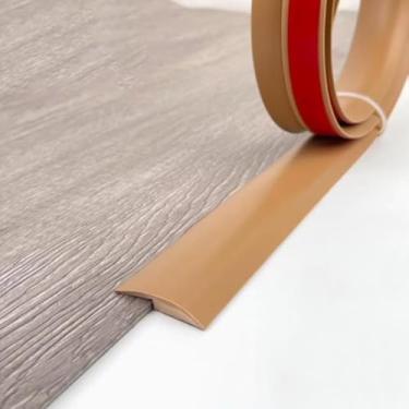 Imagem de Tira De Transição De Piso Autoadesiva,tira De Acabamento De Borda De Piso De Vinil,faixa De Borda De Carpete Flexível Guarnição De Molduras à Prova D'água Para Uni, Wood, 5m/197in