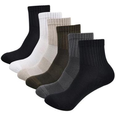 Imagem de Meias de tornozelo J.WMEET masculinas para corrida e caminhada, pacote