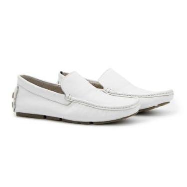 Imagem de Mocassim Youth Couro Floater Branco - YTH16007BRAN-Masculino