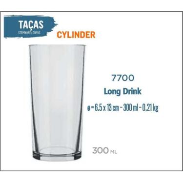 Imagem de 12 Copos Cylinder 300Ml - Long Drink - Nadir Figueiredo