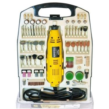 Imagem de Micro Retífica Com Chicote 234 Acessórios Maleta - 110V - Charbs