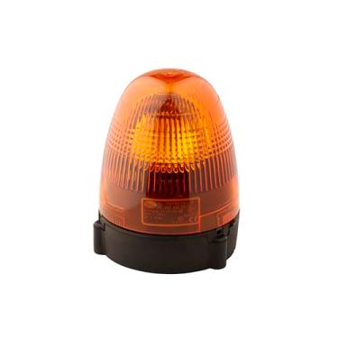 Imagem de HELLA 007337001 KL Rotafix Luz de aviso de farol de montagem fixa, padrões rotativos, 12 V, âmbar