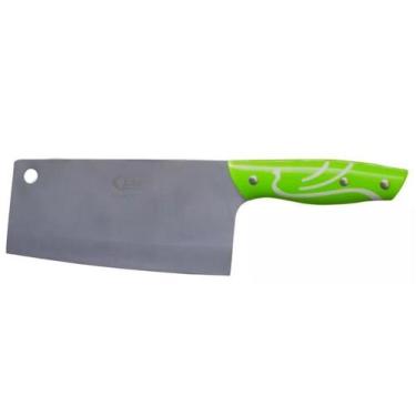 Imagem de Cutelo Machadinha Açougueiro Profissional Aço Inox 7Pol - Idea