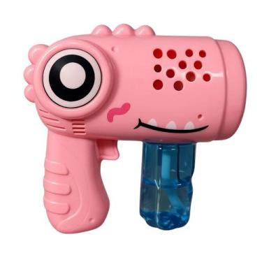 Imagem de Pistola de Bolhas Infantil STAR Monster Bubbles Luzes LED, Rosa