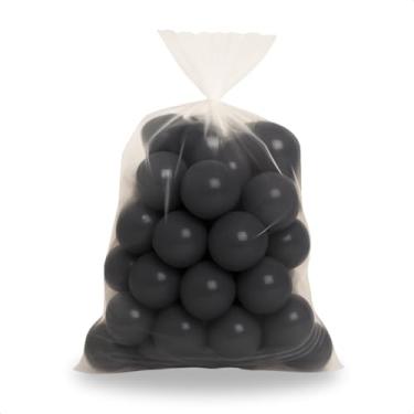 Imagem de Kit Com 25 Unidades De Bolinha Para Piscina De Crianças Não Amassam Bolas Divertida Cor Vibrante (Cinza Escuro)