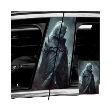 Imagem de Adesivo De Carro Cool À Prova d'Água Skeleton Rider Warrior 2pcs Vinil