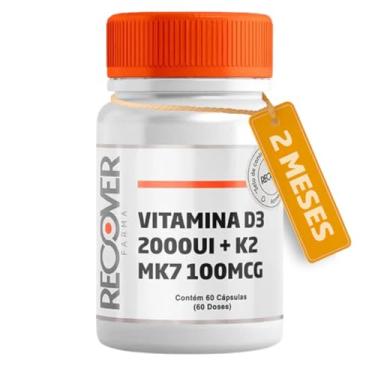 Imagem de Vitamina D3 2.000ui + Vitamina K2 Mk-7-60 Cápsulas - Recover Farma