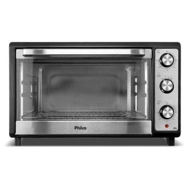 Imagem de Forno Elétrico Inox 65L Philco Dupla Resistência PFE65, Preto, 220V