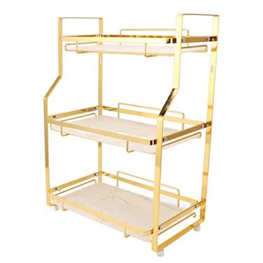 Imagem de ZJchao Countador de Banheiro Organizador, Organizadores de Bancada, Rack de Parede Em pé Maximiza Efetivamente a Utilização do Espaço para a Cozinha do Quarto da Sala de Estar (3 Nível)