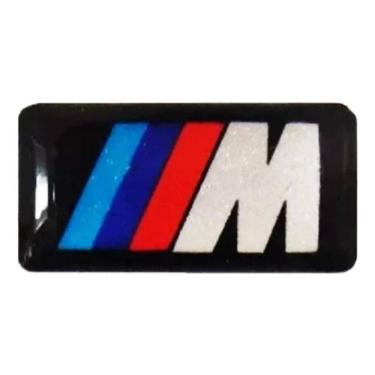 Imagem de Emblema Adesivo Resinado Bmw M 2X1 Cms Cor Adesivo Volante