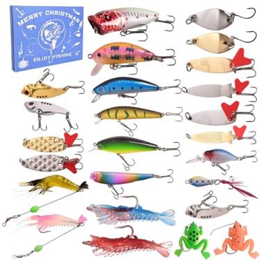 Imagem de SUSIN Calendário do Advento de Pesca 2025, Calendário de Contagem Regressiva de Natal de 24 Dias, Ideias, Presentes de Natal, Presentes para Homens, Avô, Pai, Namorado, Meninos Adolescentes, Surpresa