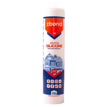 Imagem de Selante ZBOND Silicone Acético Incolor 240ml - Ideal para Vidros e Alu