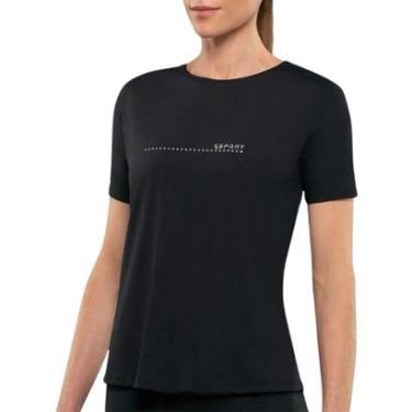 Imagem de Camiseta Lupo AF Basica Feminina Preto-Feminino