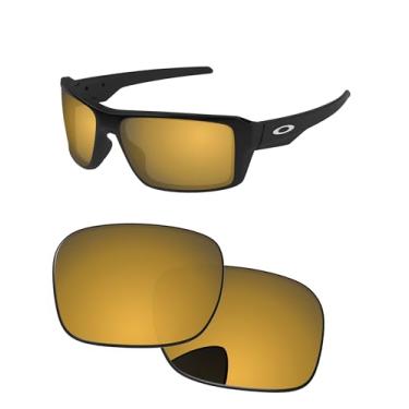 Imagem de PapaViva Lentes de substituição para óculos de sol Oakley Double Edge OO9380 66 mm Bronze Gold Pro + Polarizado antirreflexo
