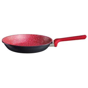 Imagem de Frigideira Euro Colorstone Titânio Alumínio Antiaderente 24cm – Vermelha
