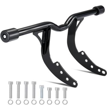 Imagem de MoKitDora Protetor De Motor Softail Footpeg 1,25" Barra Proteção Estrada Para Harley Street Bob 2018-Posterior Fxbb Fxbbs Low Rider Fxlr Fxlrs Fxlrst Standard Fxst, Preto