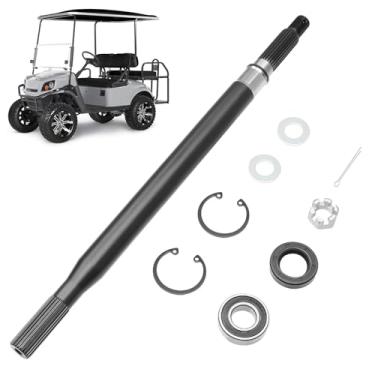 Imagem de keriolee Eixo estriado traseiro do lado do passageiro do carrinho de golfe com kit de vedação de rolamento para modelos elétricos EZGO TXT/Medalhista 1994-2013, substitui OEM 20377G12 20377-G12