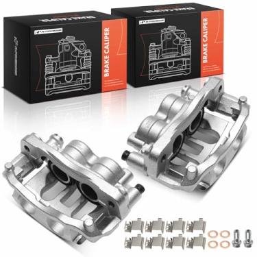 Imagem de A-Premium Conjunto de pinças de freio a disco com suporte compatível com veículos Mercedes-Benz - NCV3 Series Sprinter 3500 3500XD 2019-2022, Sprinter 4500 2019-2023 - lado traseiro do motorista e do