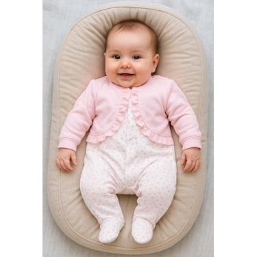 Imagem de Macacão Lari Babadinho Rosa Para Menina - FLOR DE ALGODAO, Rosa, M