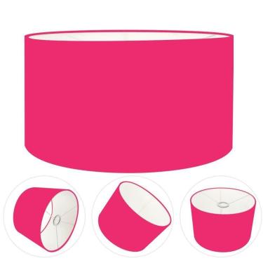 Imagem de Cúpula Abajur Cilíndrica Cp-7025 ø50x30cm Rosa Pink
