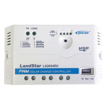 Imagem de Controlador de Carga Solar 20A 12V/24V PWM Epever LandStar LS2024EU