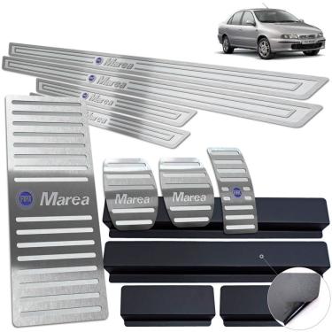 Imagem de Descanso Pedaleira Soleira Prata Fiat Marea 1998 A 2007