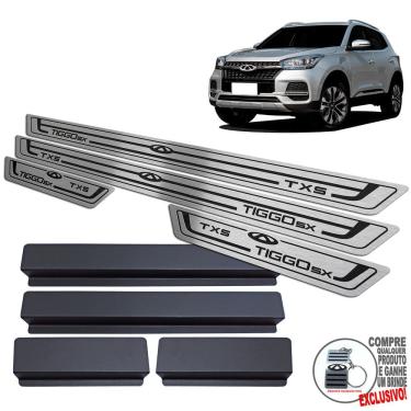 Imagem de Soleira Chery Tiggo 5X TXS 2019 A 2022 Preto Baixo Relevo