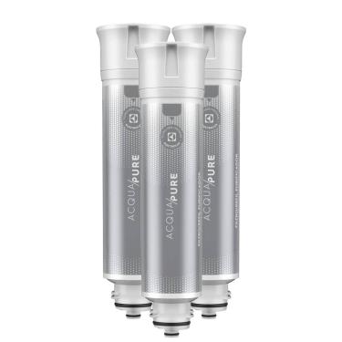 Imagem de Kit 3 Filtros/Refis Originais de Água Acqua Pure para Purificador Electrolux PE12A/PE12B/PE12G/PE12V/PE12P