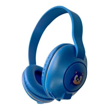 Imagem de Headphone Fone de Ouvido Infantil Bluetooth Sonic - Genérico, Azul