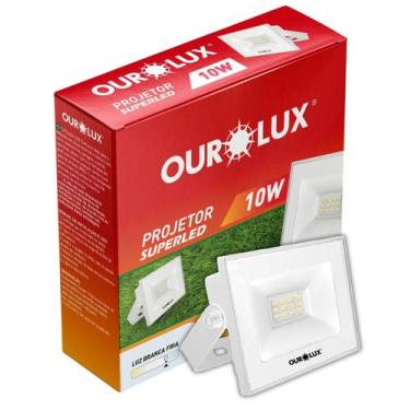 Imagem de Refletor Projetor Led Branco 10w Cor da Luz Branco Frio 6500K Bivolt O