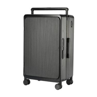 Imagem de Mala de Viagem Pequena de Bordo 10 kg Policarbonato Mônaco Maloa Preto