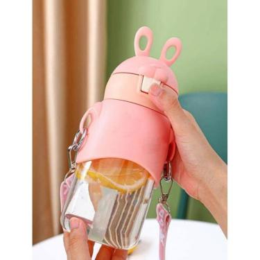 Imagem de Garrafinha de água temática infantil garrafa kids coelho