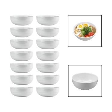 Imagem de Kit 14 Tigelas Bowl 1150Ml Melamina Cumbuca Sopa Salada